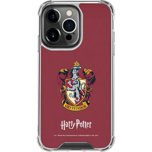 Wizarding World Harry Potter Gryffindor House Crest iPhone 14 Pro Clear Case